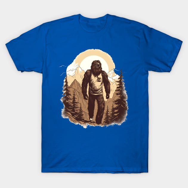 Dope Sasquatch in Nature T-Shirt by Grassroots Green